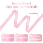 Double Faced Pink Satin Ribbon 1 4 Inch X 50 Yards Polyester Ribbon For Gift    