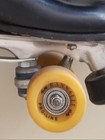 Vtg  1970 s Pacer Crown Black Leather Roller Skates Women Sz 9  e2 214 