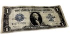 1923  1 Silver Certificate Horse Blanket Large Note Blue Seal Speelman White