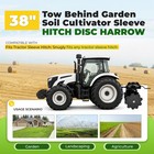 Disc Harrow 11  Steel Tow Behind For Universal Tractor Sleeve Hitch Attachment