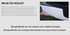 Gloss Black Rear Bumper Overlay Cap Cover For 19-26 Silverado Single-exh No-sens
