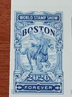 Us 2025 Scott 6029-30a 4ever Boston 2026 World Stamp Show Imperf ndc Pair Vf Mnh