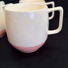 Vintage Bopp-decker Vacron Pink Coffee Cups 4 Mugs Insulated Plastic Mcm Clean
