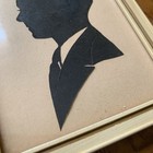 Vintage 1950   s Pair Of Silhouette Paper Cutout Wall Decor Pieces