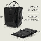 Hulken Bag Large Black Shopping Rolling Trolley Tote  brand New 
