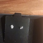 925 Sterling Silver Butterfly Stud Earrings Clear Cubic Zirconia Cz Butterfly