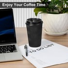 16oz Disposable Coffee Cups With Lids 50pack Disposable Coffee Cups