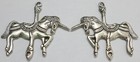 8 Vintage Antique Silver Plated Lrge Carousel Unicorn Horse Pendants 41x42x2 5mm