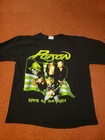 Poison Power To The People World Tour 2000 Black Vintage Concert Shirt Size L