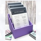 Crafty Caddy 3d Printed Craft Rubber Stamps Dies Paper Packs Organizer Purple