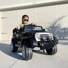 12v Kids Ride On Car Off-road Battery-powered Jeep Truck With Remote  Mp3  Light