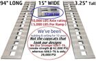 94  X 15  10000 Lbs Stub Toe Aluminum Trailer Ramps 8 Car 96 Auto Truck Hook End
