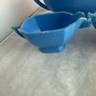 Binary Usa Child s Tea Set Dishes Lot Blue Plastic Very Rare  Vintage 1960   s