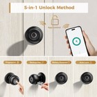 Arpha D258 Smart Entry Door Knob Keyless Fingerprint Handle Key Bluetooth App