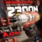 Cordless Impact Wrench 1 2 Inch Compatible With Milwaukee 18v Battery  1700 Ft-l