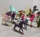 Schleich Horses And Unicorn And Faries Collectible Lot Of 15 Total Figures