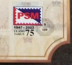  free Ship Malaysia 150 Years Straits Settlements Stamp 2022  ms  Mnh  psm O p