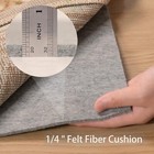 Non Slip Rug Pad 8x10 Feet Carpet Padding Under Rug Padding Cushioned For Hardwo