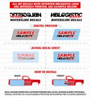 Porsche Universal Custom Waterslide Decal For Hot Wheels 1 64 Scale 01