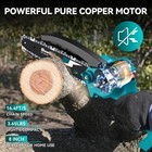 Seesii Mini Chainsaw 8-inch Chainsaw Cordless Handheld Electric Power Chain Saw