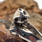 Vtg 925 Sterling Silver Cat   Kitten Bypass Ring Size 8 Mother child Design