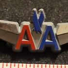 American Airlines Plastic Logo Silver Wings Lapel Badge Vest Pin Souvenir Flight