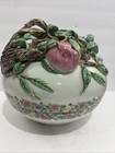 Rare Chinese Famille Rose Porcelain Covered Peach Flower Bowl Large