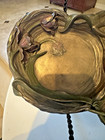 Art Nouveau Style Double Bowl Split By Female Figure Vanity Tray