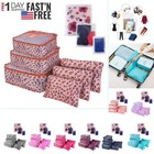 9pcs Waterproof Travel Clothes Storage Bags Luggage Organizer Pouch Packing Cube