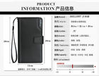 Men s Bifold Leather Wallet Id Credit Card Holder Purse Zip Long Clutch Handbag