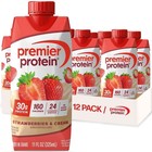 Premier Protein Shake  Strawberries   Cream  30g Protein  11 Fl Oz  12 Ct