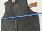 Tobacco Motorwear Wasteland Vest Black Quilt Lined Heavy Waxed Canvas Usa Size L