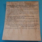 Antique 1800s Victorian Trade Card Advertising Quack Medicine Providence Ri Trim