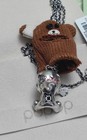 Popop Hirono Series Bear Doll Necklace One 925 Silver 55cm 2 5cm 2 5cm