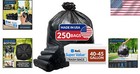 Durable Heavy-duty 40-45 Gallon Trash Bags   250 Count Industrial Strength