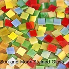  500 Pieces  1 2  Mixed Color Stained Glass Mosaic Tiles 