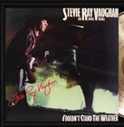Stevie Ray Vaughan Cherry Wood Reproduction Signature Record Display
