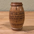 Antique German Barrel-shaped Wooden Needle Case Treen 2 25   