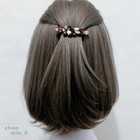 Small Crystal Flower Barrette Rhinestone Hair Clip Wedding Party Jewelry Gifts