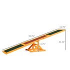 Wooden Dog Agility Seesaw For Training And Exercise  Natural