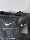Nike Black Equipment Bag Gym Adjustable Strap Zip Multifunction 4 Pockets