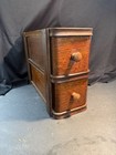 Antique Tread Singer Sewing Machine Treadle Cabinet Drawers Oak Wood Set Of 4