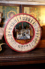 Vintage Antique Gambling Wheel Wood Carnival Game Sign Oddity Roulette Old 1930s