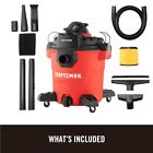 Craftsman 12 Gallon 6 0 Peak Hp Wet Dry Vac Heavy Duty Shop Vac W  Attachments