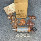 Mirro Aluminum Cookie Cutter Decorator Set 5 Coppertone Molds Icing Press Vintag