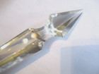 Vintage 10  X 1 1 4  Clear Vintage Prism  Crystal Chandelier Pieces Pendants