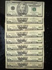 Large Portrait  50 Dollar Bill Banknote Old Design Vintage Federal Reserve Note