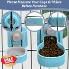Fhiny Rabbit Guinea Pig Feeder Waterer Gravity Dispenser Cage
