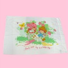 Vintage 1980 Strawberry Shortcake Double Sided Pillowcase New American Greetings