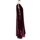 Vtg Velvet Renaissance Ren Faire Medieval Maxi Dress Costume Medium Maroon Gold
